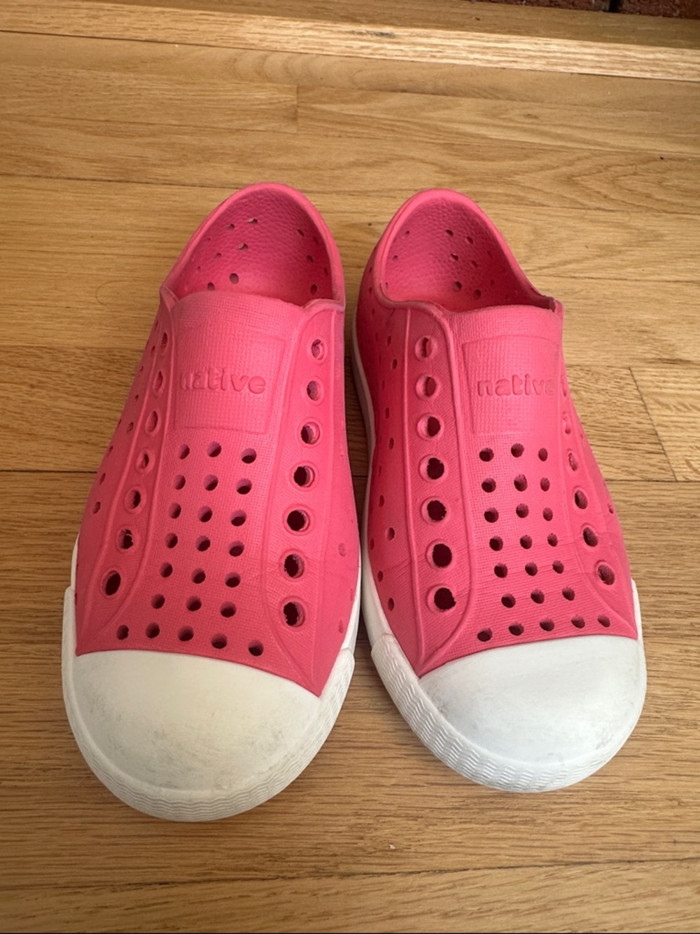Native Bright Pink Slip-On Rubber Sneakers - Picture 2 of 4